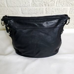 Coach Zoe Large Leather Hobo Shoulder Handbag